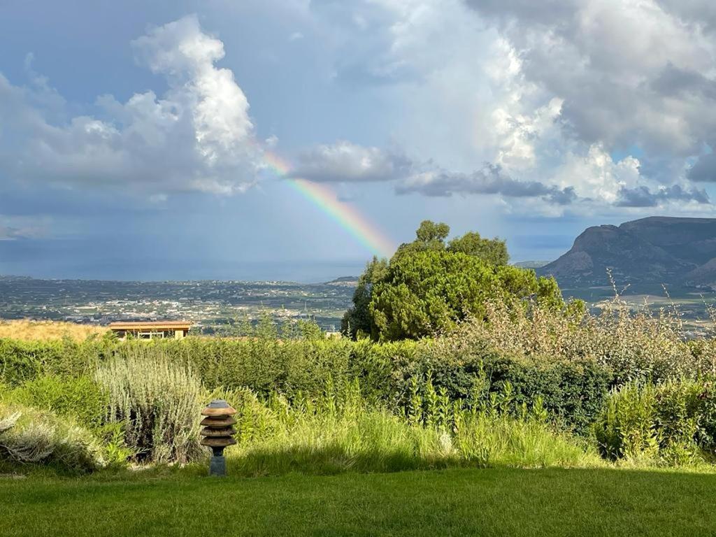 Villa Siciliana Con Piscina E Vista Panoramica Sul Mare Borgetto Eksteriør billede