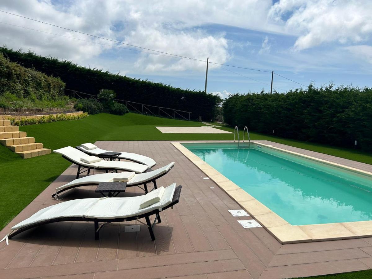 Villa Siciliana Con Piscina E Vista Panoramica Sul Mare Borgetto Eksteriør billede